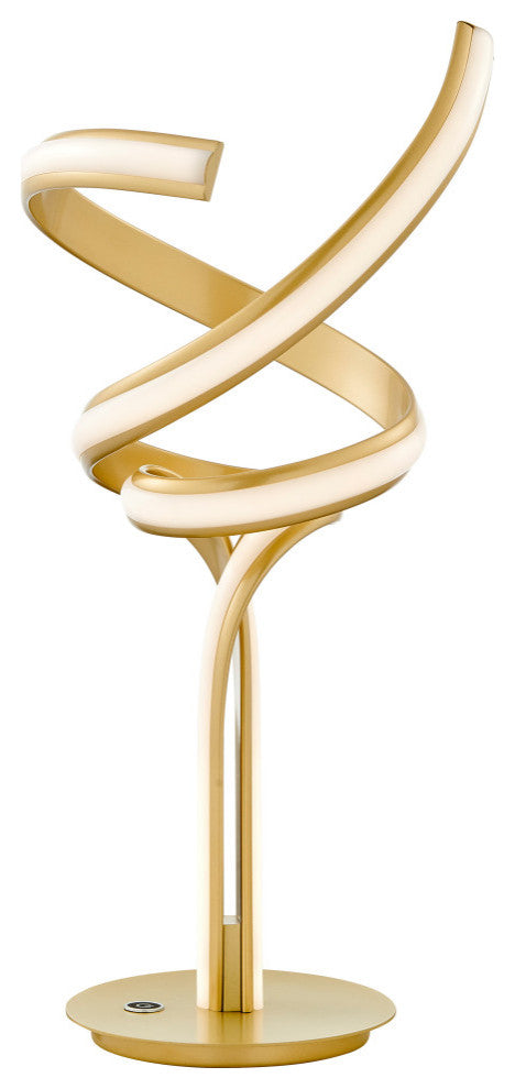 Munich Integrated LED with Touch Dimmer Table Lamp, Gold