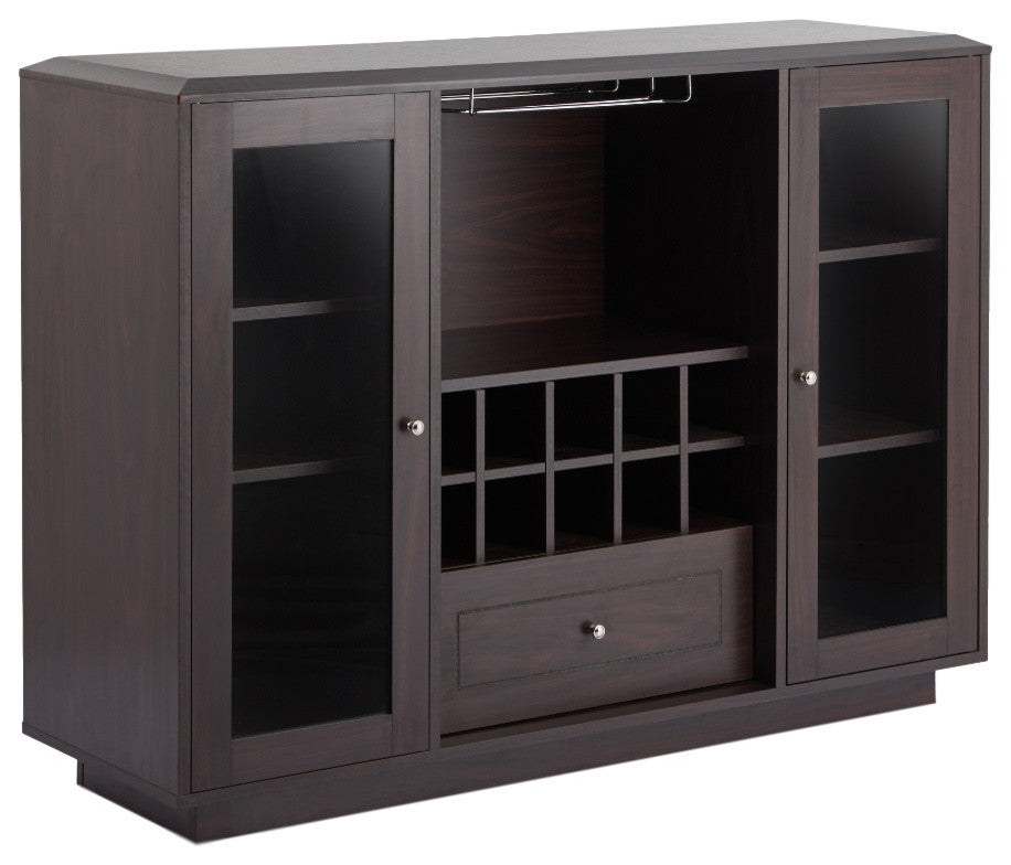 Dolores Contemporary Multi-Storage Dining Server, Espresso