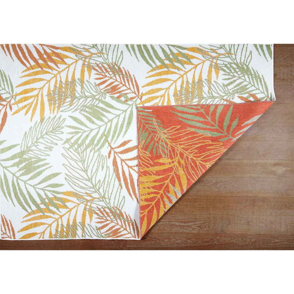Plaza Vines Reversible Indoor/Outdoor Area Rug, Tropical, 2'x3'