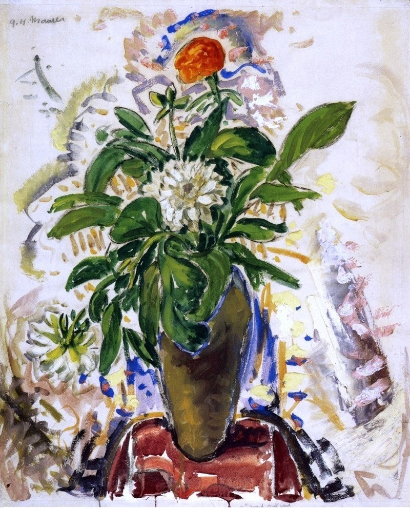 Alfred Henry Maurer Still Life with Orange Carnation Canvas Print
