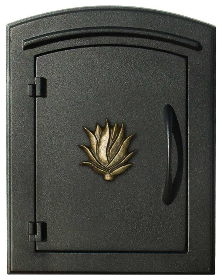 Manchester Security Drop Chute Mailbox With "Decorative AGAVE Logo" Faceplate