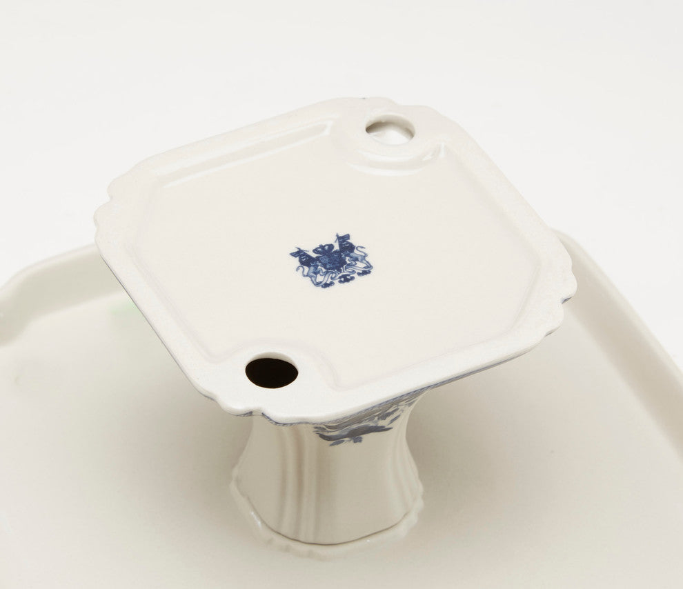 Blue and White Cake Plate