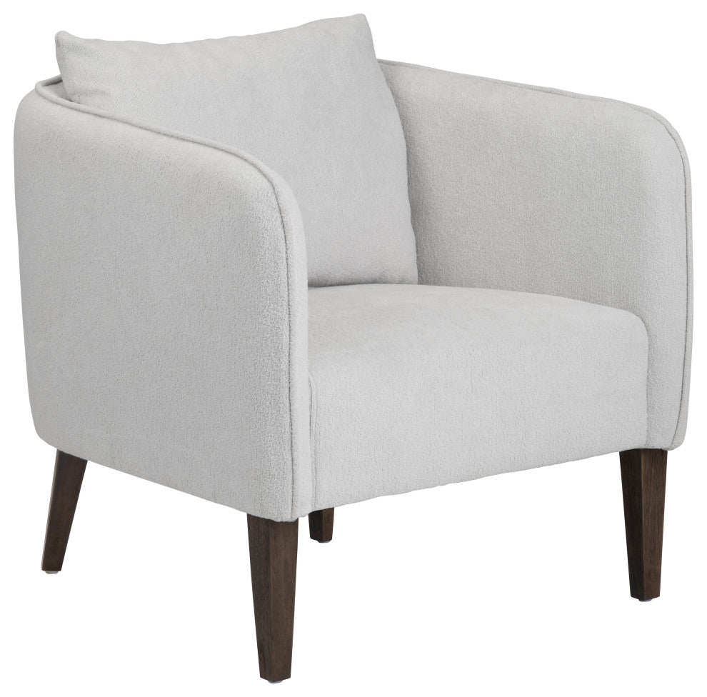 Grey Upholstered Accent Chair