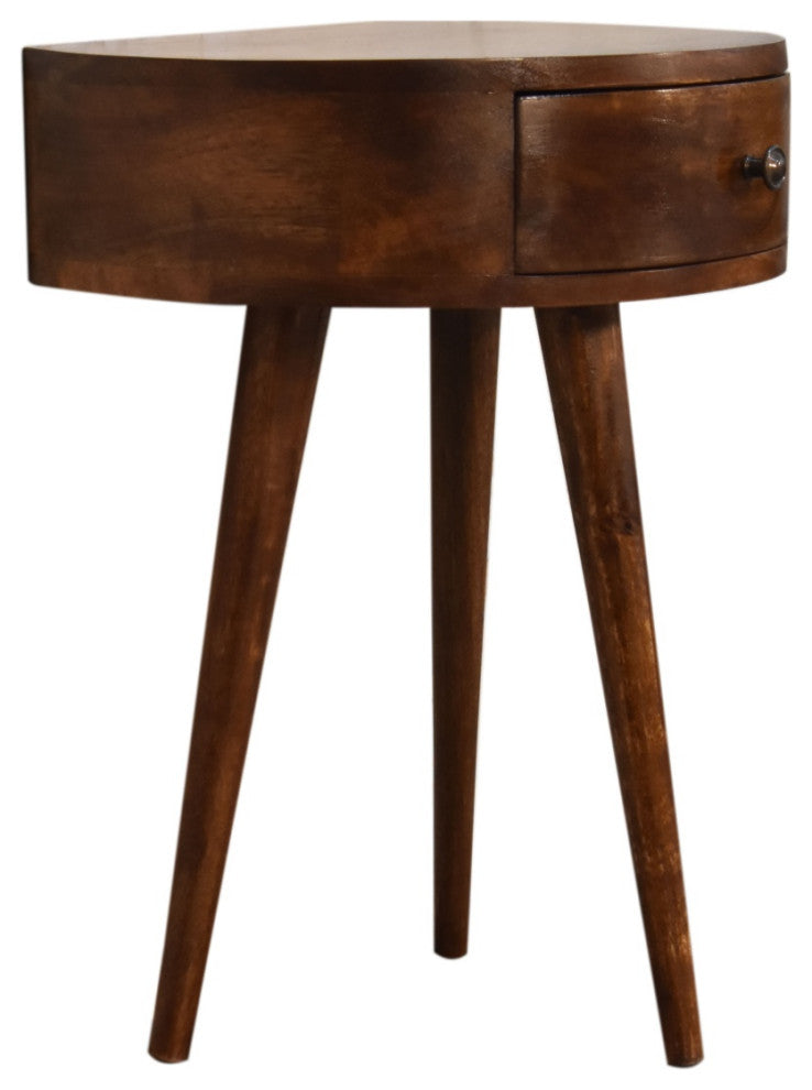 Chestnut Semi Circle Nightstand