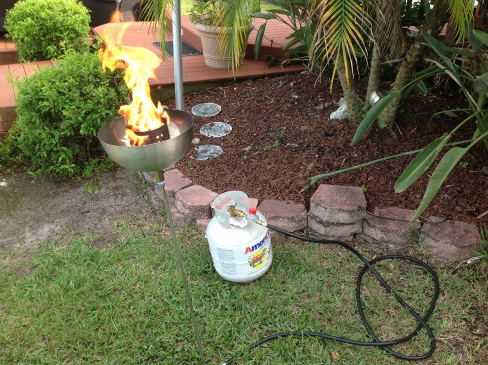 Table Top Fire Bowl Kit With 4" Vertical Burner
