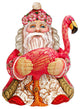 Flamingo Santa, Wooden Decorative Door Hanger