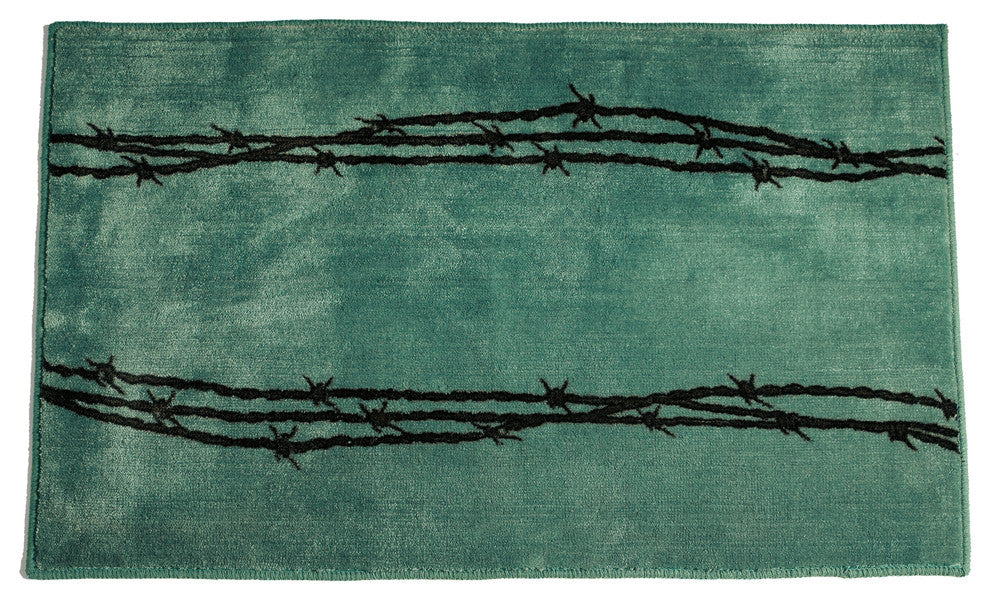 Barbwire Print Rug