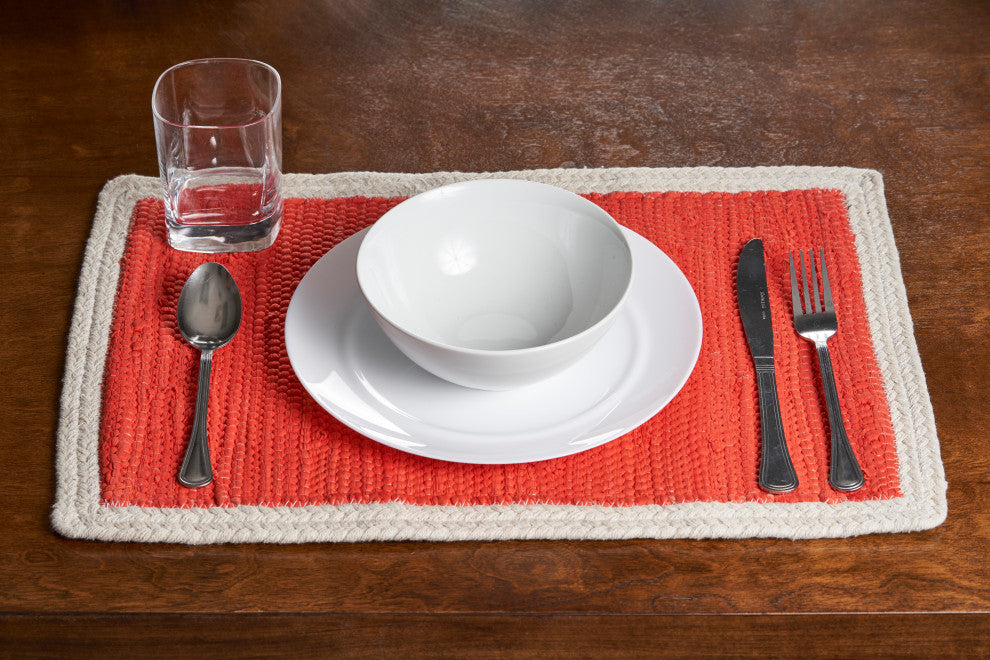 Bordered Orange Place Mat