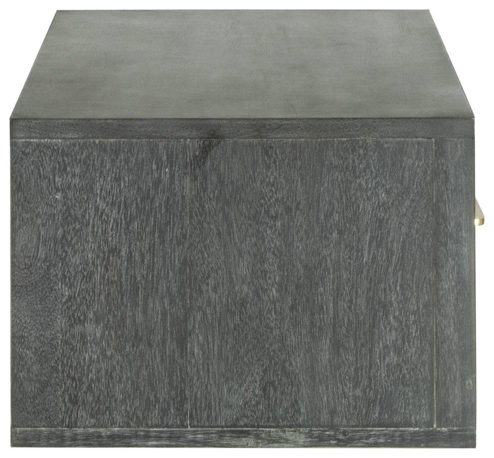 Modrest Manchester- Contemporary Dark Gray Nightstand