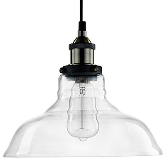 Industrial Edison 1 Light Glass Shade Ceiling Pendant Light Simplicity