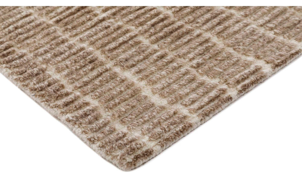 Creed Tufted Area Rug, Brown, 8'x10'
