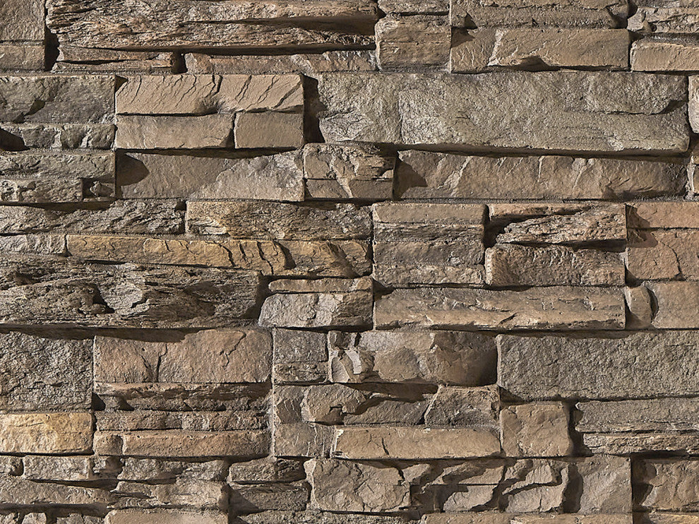 Colorado Dry Stack Faux Stone Wall Panel, Colorado Dry Stack Panel, Earth