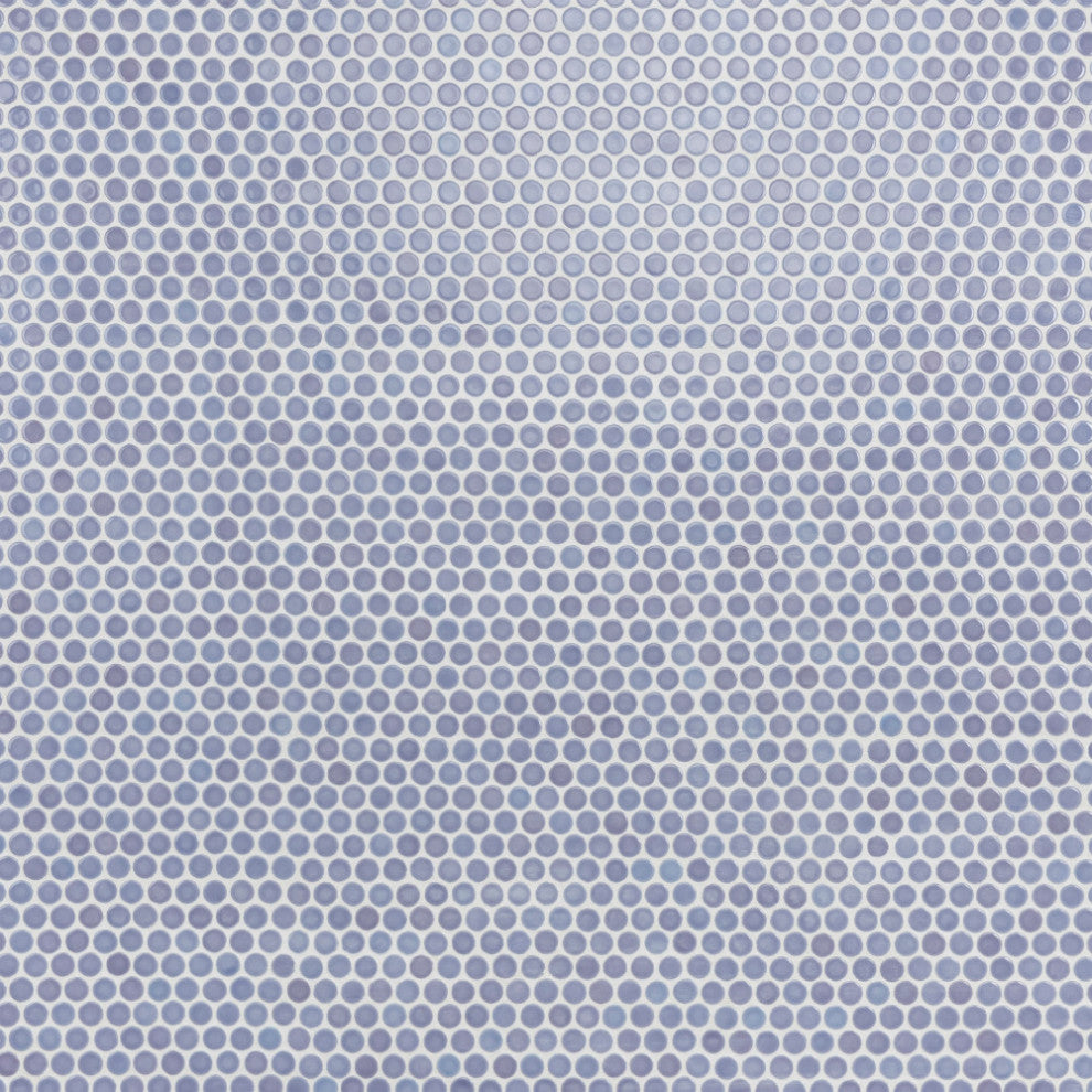 Hudson Penny Porcelain Mosaic Floor and Wall Tile, Lavender