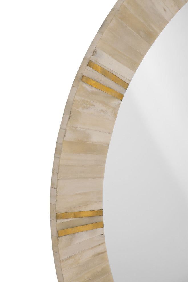 Clever Wall Mirror - Natural Bone