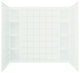 Sterling Ensemble Gelcoat/Fiberglass Bathtub Wall Surround, White