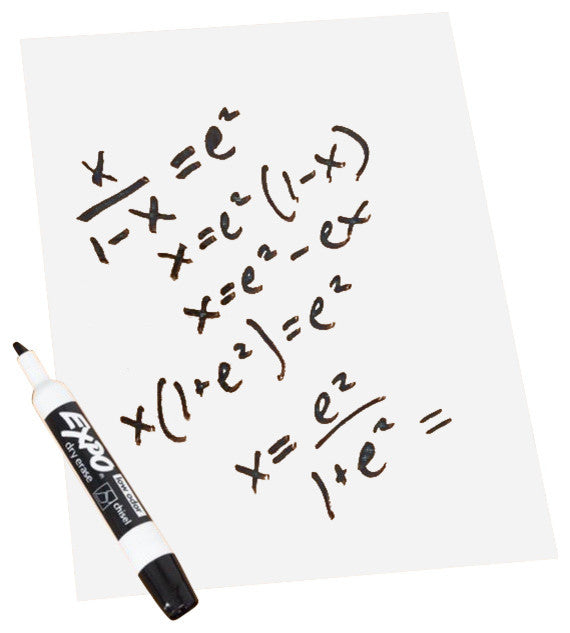 Think Board Clear Dry Erase Board, 8"x11", Set of 3