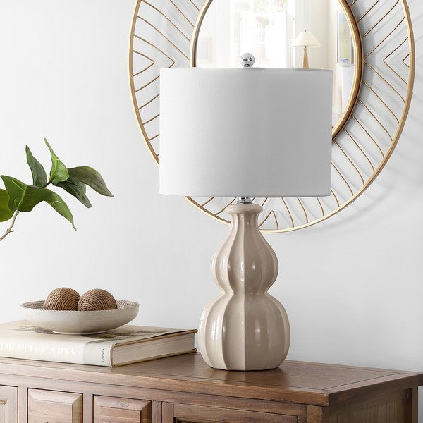 Safavieh Wade Ceramic Table Lamp Ivory