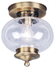 Livex Lighting 1 Light Antique Brass Ceiling Mount - 5032-01