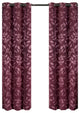 Claire Micro Suede Blackout Panels, 2PC, Burgundy