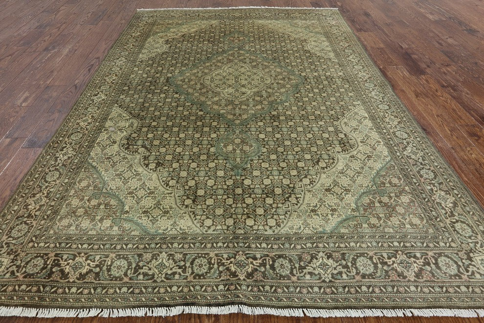 Hand Knotted Oriental Tabriz Area Rug 7'x9, MC504