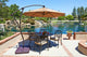 9' Bronze Cantilever Crank Lift 360-Rotation Aluminum Umbrella, Sunbrella, Cocoa