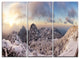 "Huangshan Hill Snow in Winter" Oversized Metal Wall Art, 3 Panels, 36"x28"