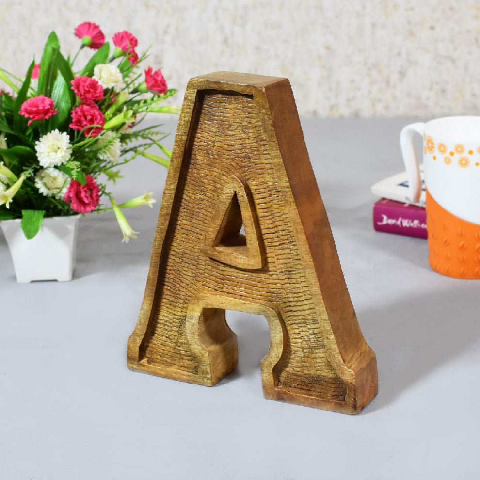 Handmade Eco-Friendly Wall D�cor "S" Alphabet Letter Block, 1.3x7.7x6.5