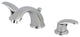 Kingston Brass Widespread Bathroom Faucet With Retail Pop-Up, Polished Chrome