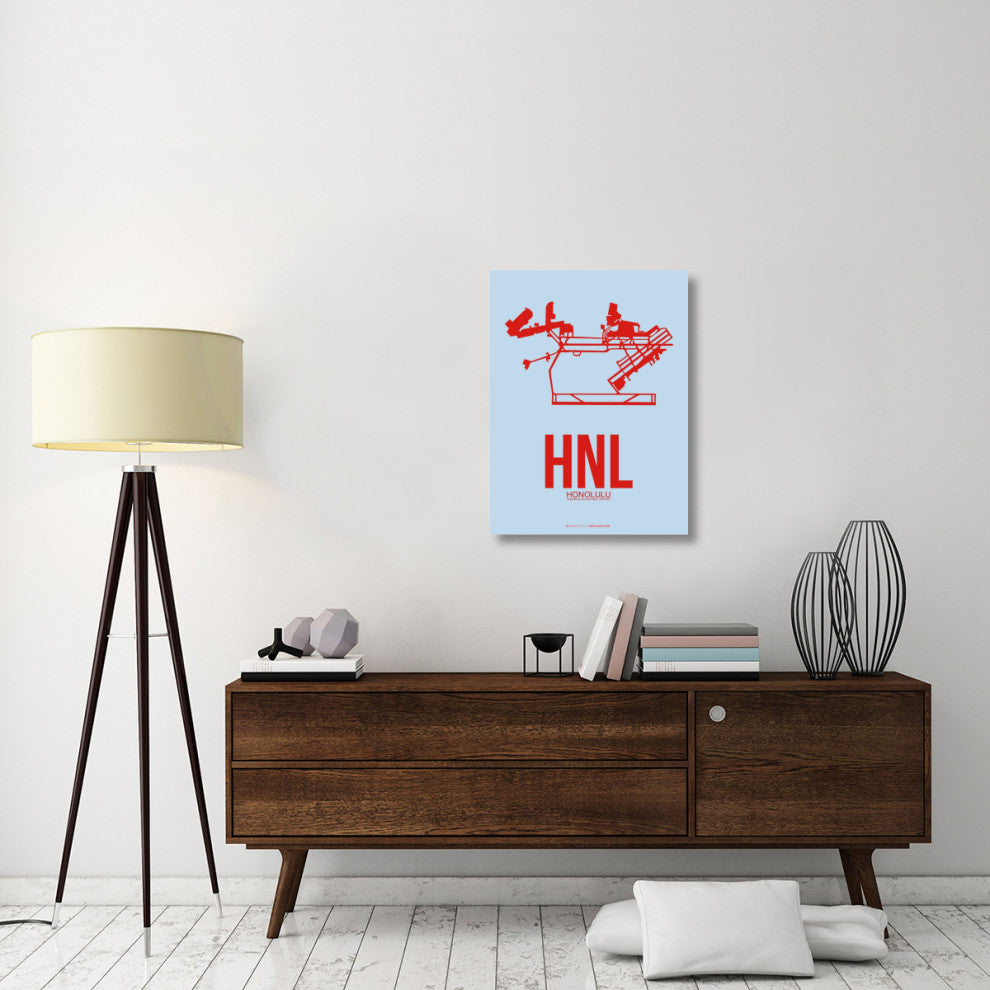 "HNL Honolulu Poster 1" Fine Art Print