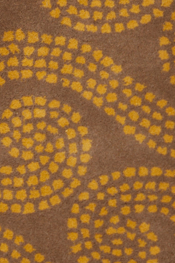 Stella Contemporary Area Rug, Brown and Gold, 8'x10'