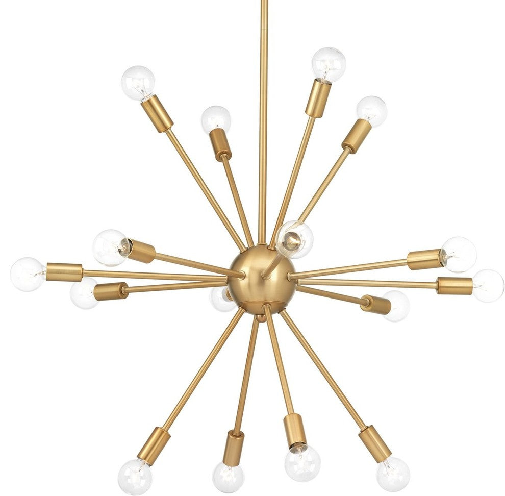 Ion 16-Light Chandelier, Brushed Bronze