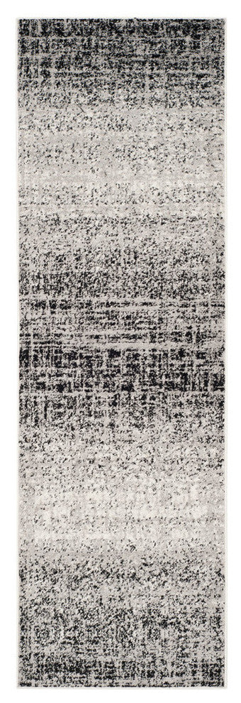Safavieh Adirondack Collection, ADR116 Rug, Silver/Black, 2'6"x8'