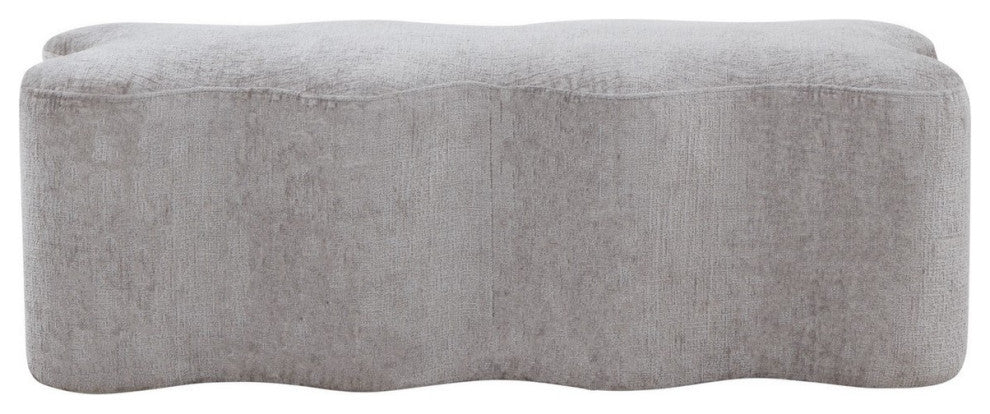 Safavieh Couture Jacqualessa Chenille Bench, Grey