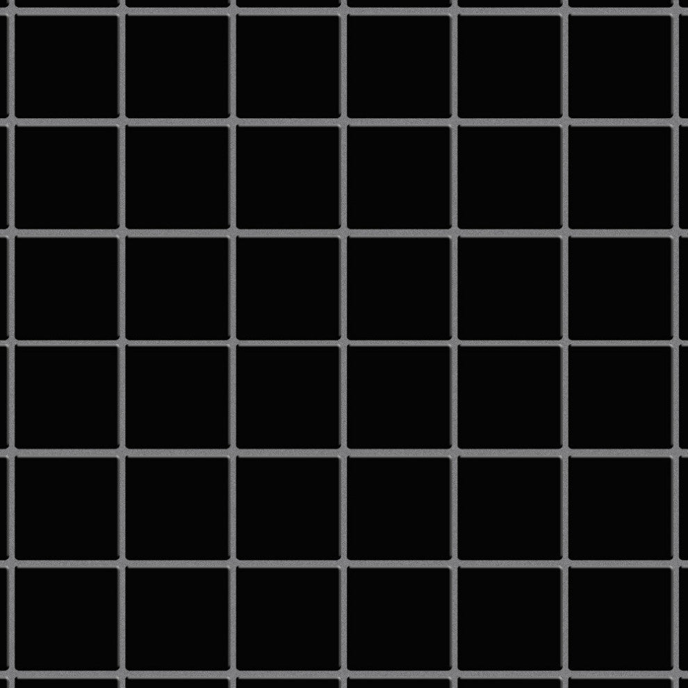 Metro Quad Matte Black Porcelain Floor and Wall Tile