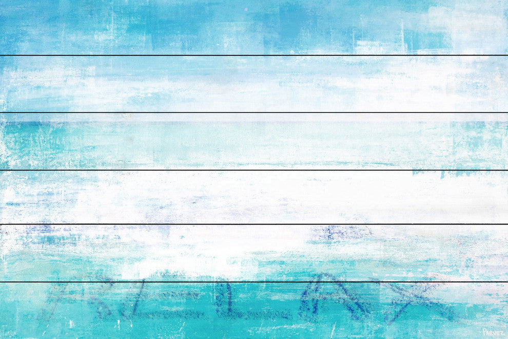 "Relaxation" Painting Print on White Wood, 36"x24"