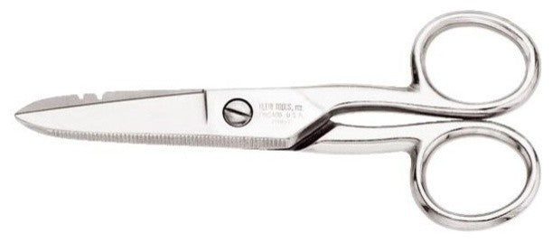 Klein Tools 2100-7 Electricians Scissors Stripping Notches, 5-1/4"