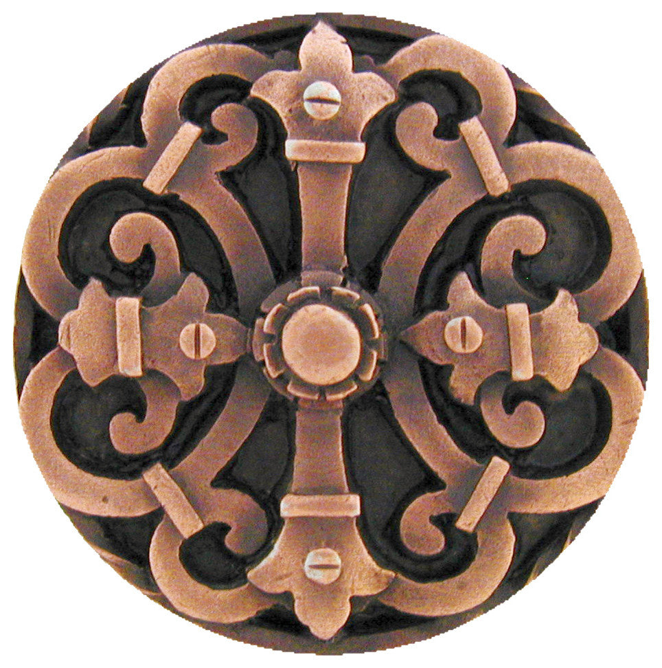 Chateau Knob Antique Brass, Antique Copper
