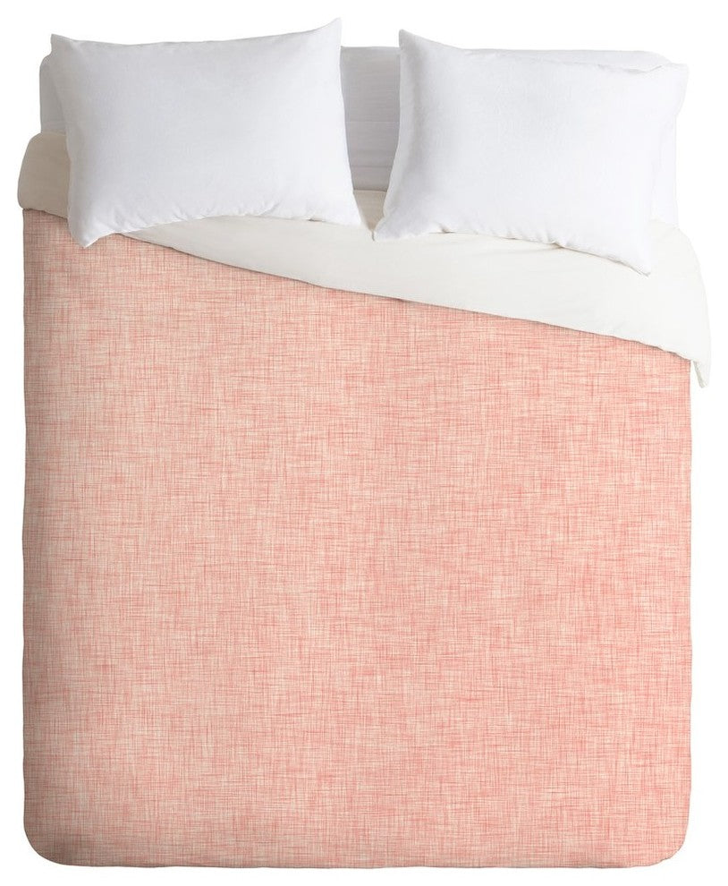 Holli Zollinger Linen Marsala Rosee Duvet Cover, Queen