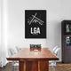 "LGA New York Airport Black" Fine Art Print