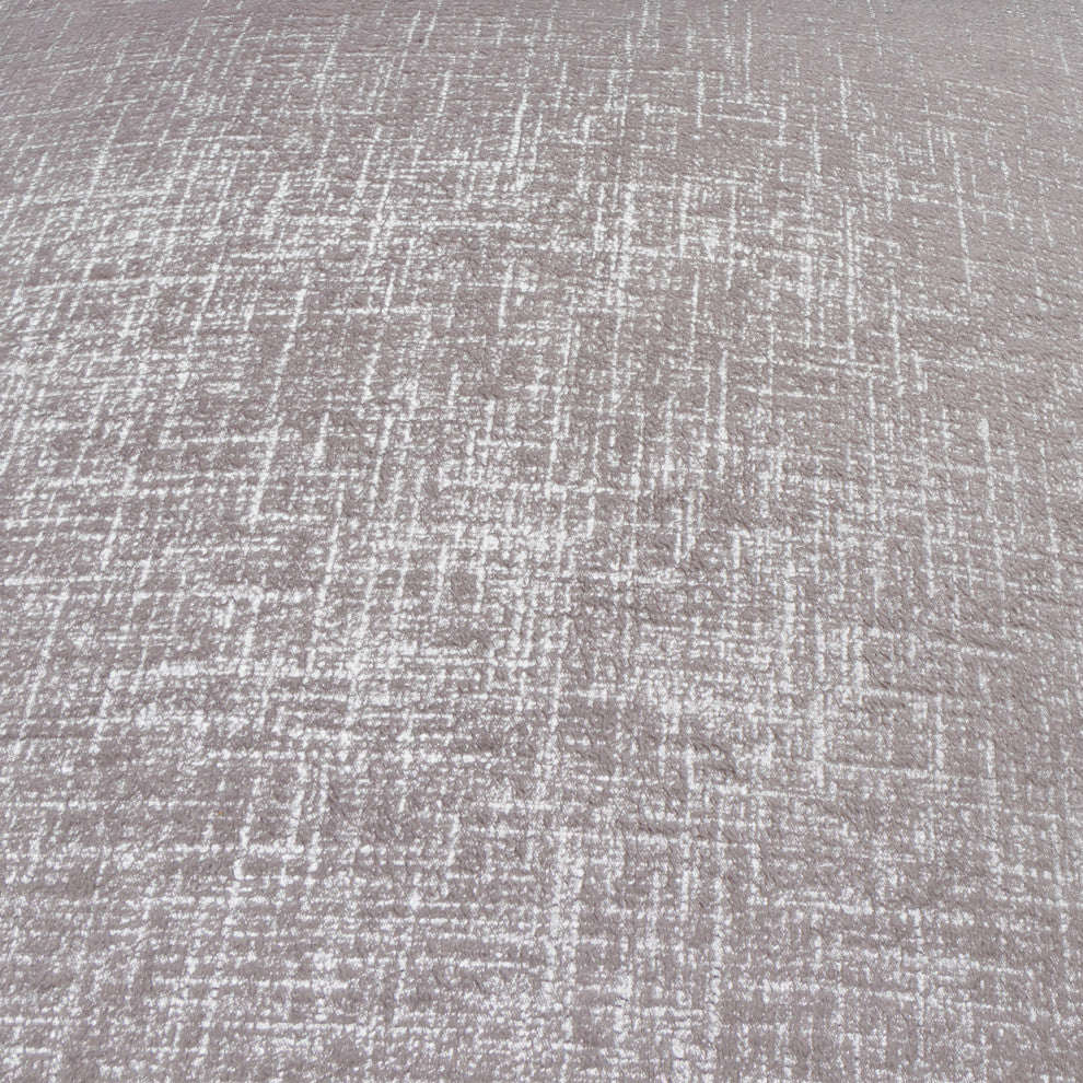 GLAMtastic Alderon 20" Velvet Accent Pillow, Set of 2, Pewter