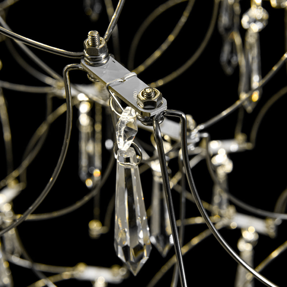 Modern Luxury Firefly Branch Star Led Crystal Chandelier