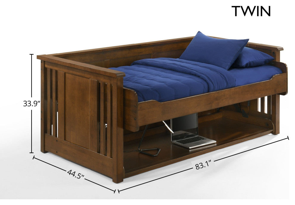 Artisan Desk Bed, USB Ports and AC Outlet