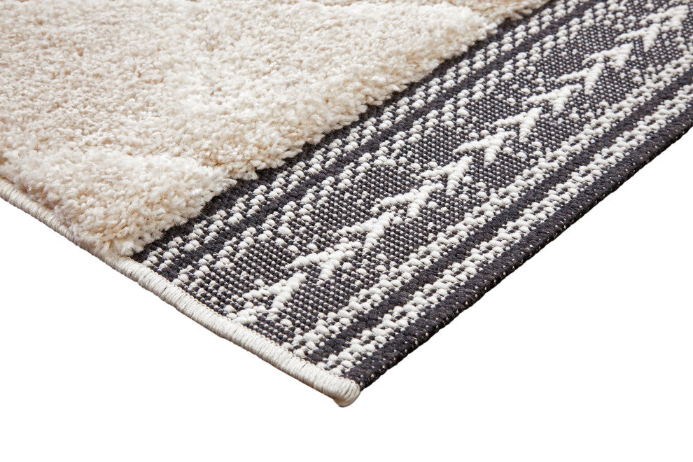 Denali Bijou Cream Polypropylene Tufted Area Rug