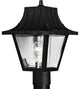 Progress Lighting 1-Light Post Lantern, Black