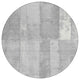 Machine Washable Indoor/Outdoor Chantille ACN1877 Gray 8' x 8' Round Rug