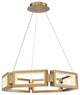 Mies 1 Light LED Chandelier in Aged Brass