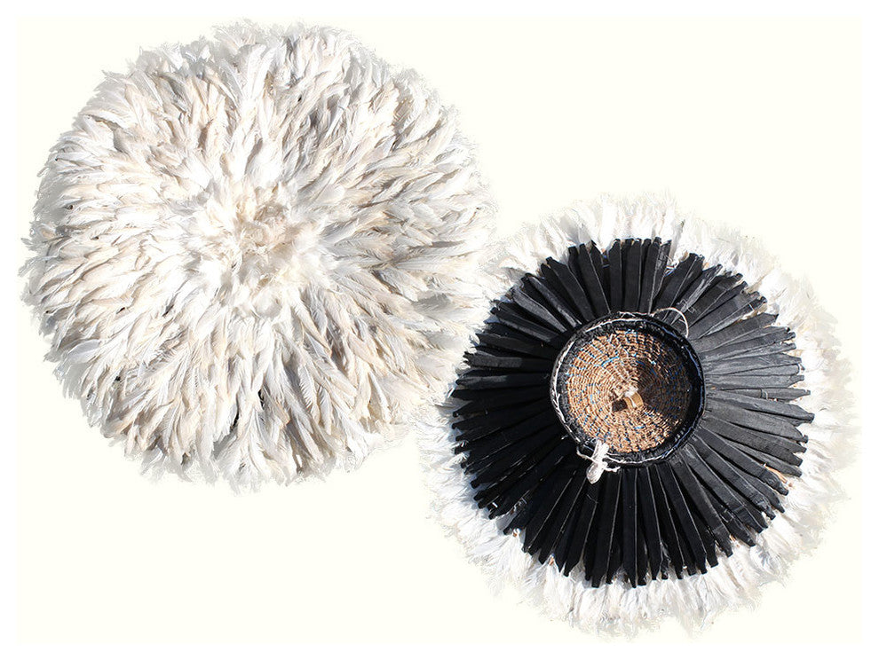 White Ivory Juju Hat Wall Decor, Medium