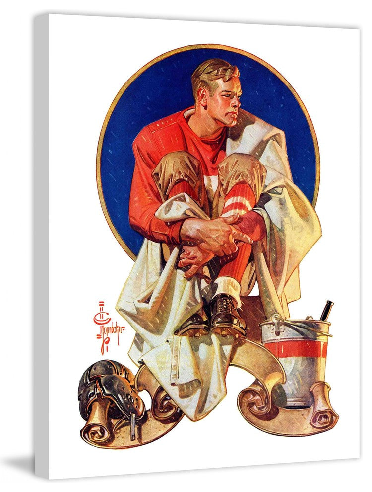 "Football Hero" Painting Print on Canvas by J.C. Leyendecker