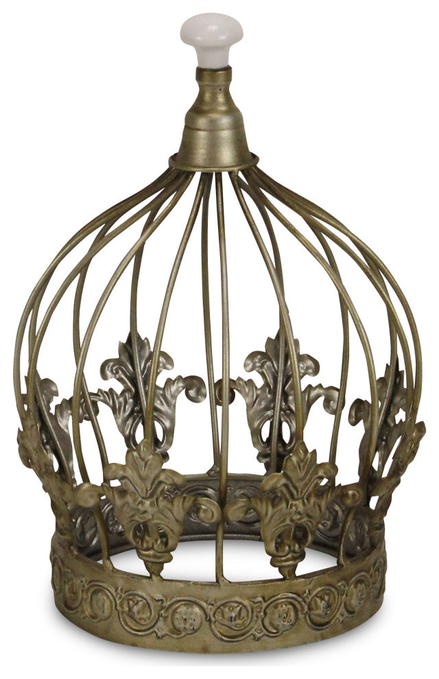 Regal Crown Table Decor, Silver