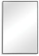 31" Industrial Black Rectangle Mirror